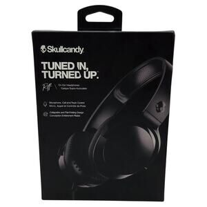 Skullcandy Riff Wired On-Ear Black Headphones S5PXY-L003 Brand New